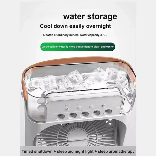 Portable Air Conditioner Fan Usb Electric Fan , Fine Mist Water, And Humidifier Function