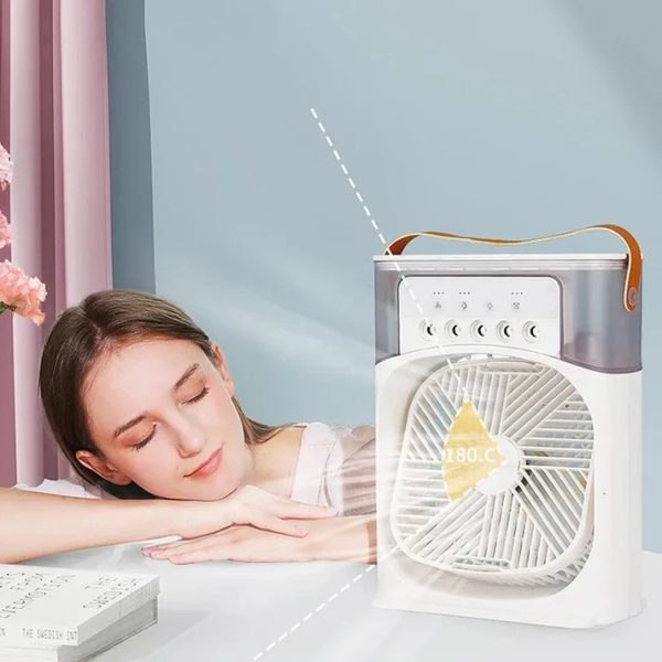 Portable Air Conditioner Fan Usb Electric Fan , Fine Mist Water, And Humidifier Function