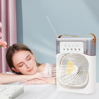 Portable Air Conditioner Fan Usb Electric Fan , Fine Mist Water, And Humidifier Function