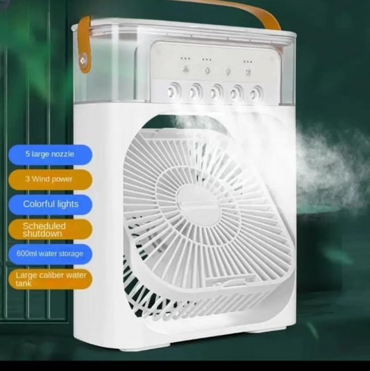 Portable Air Conditioner Fan Usb Electric Fan , Fine Mist Water, And Humidifier Function